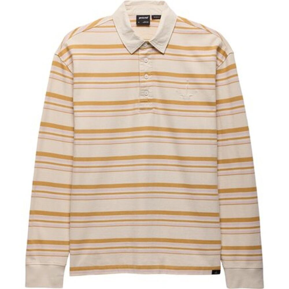 NWT prAna Men's Rockblock Rugby Shirt in Canvas size Large